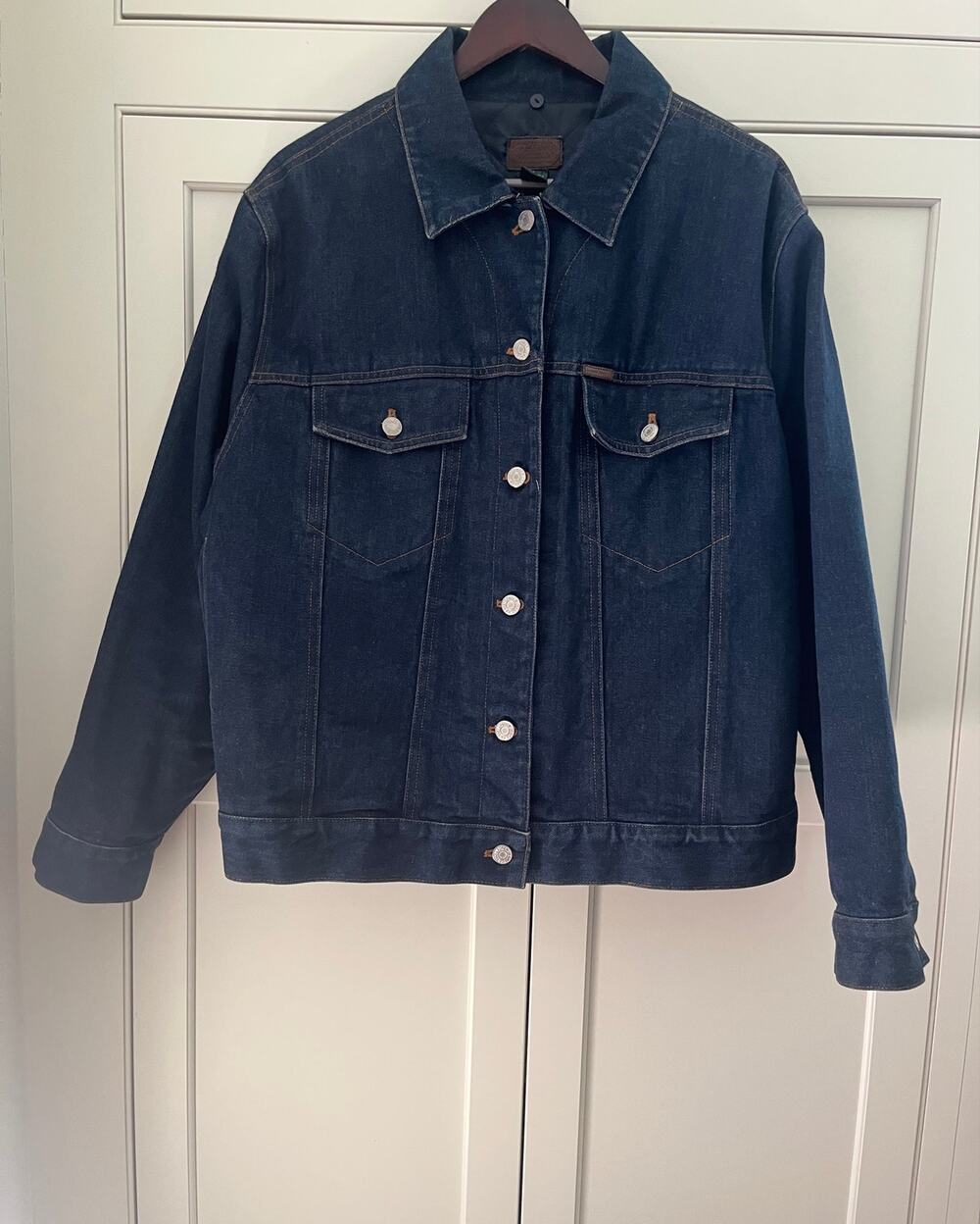 VTG Lauren Jeans Co Ralph Lauren Quilted Lined Denim Trucker Jacket Sz. 2X Blue